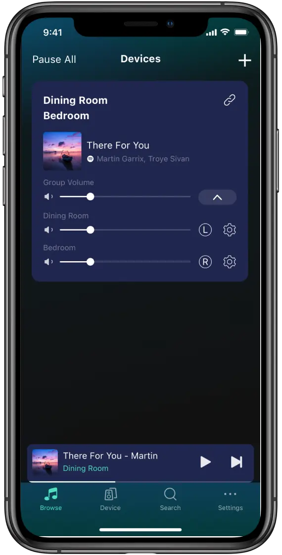 Multi-room and stereo pairing