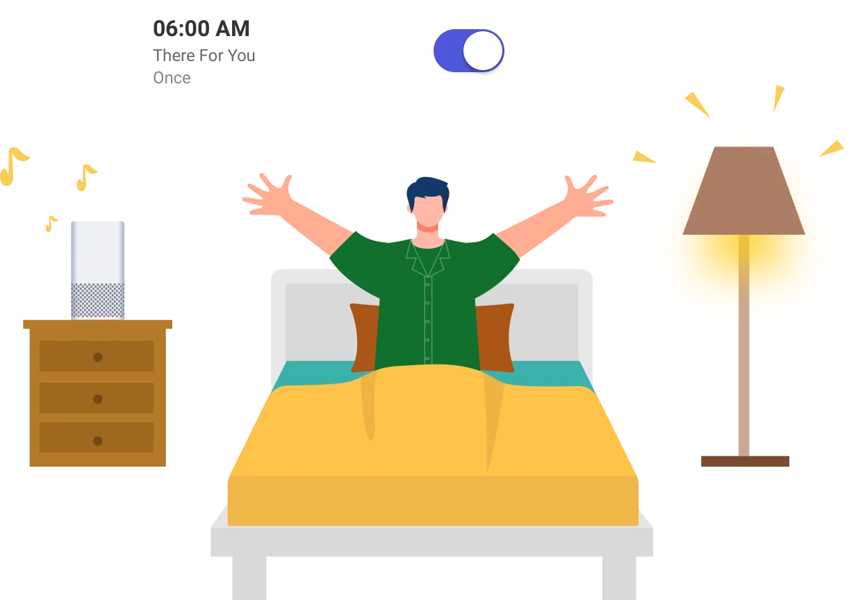 Music alarm in the WiiM Home App