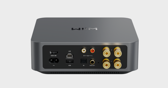 The new WiiM Amp music streamer drives loudspeakers directly